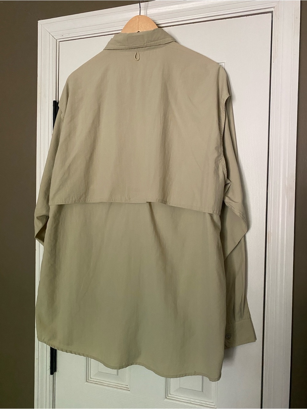 Marlin - Khaki Colored Long Sleeve Button Fishing Shirt - size XL (mens) - Picture 2 of 14